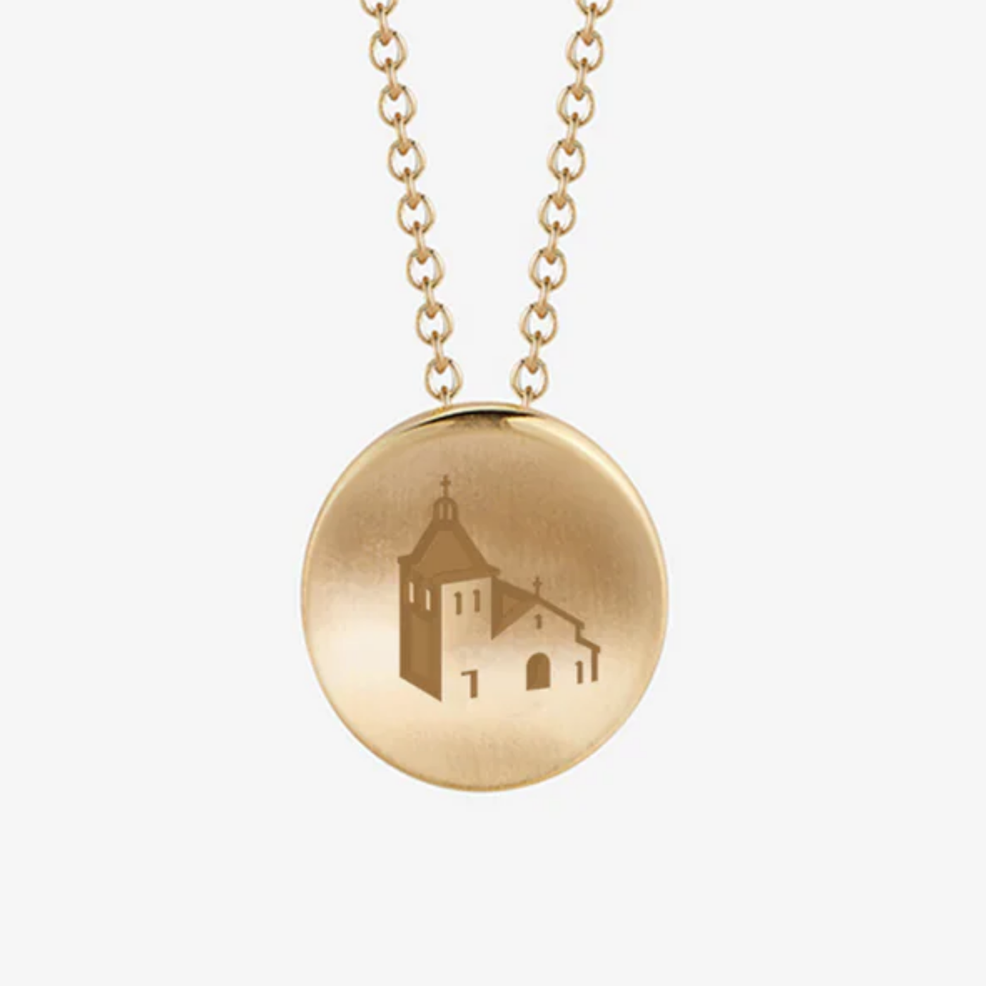 Santa Clara Mission Church Necklace