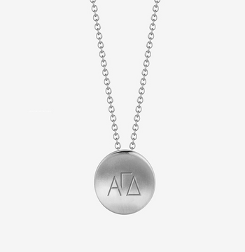 Alpha Gamma Delta Letters Necklace