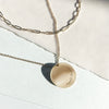 Alabama Roll Tide Necklace shown in gold with Link Chain laydown