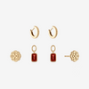 Alpha Omicron Pi Rose Florentine Earring Bundle