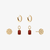 Alpha Omicron Pi Rose Florentine Earring Bundle