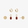 Alpha Omicron Pi Rose Florentine Earring Bundle