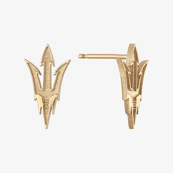 ASU Pitchfork Stud Earrings