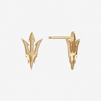 ASU Pitchfork Stud Earrings