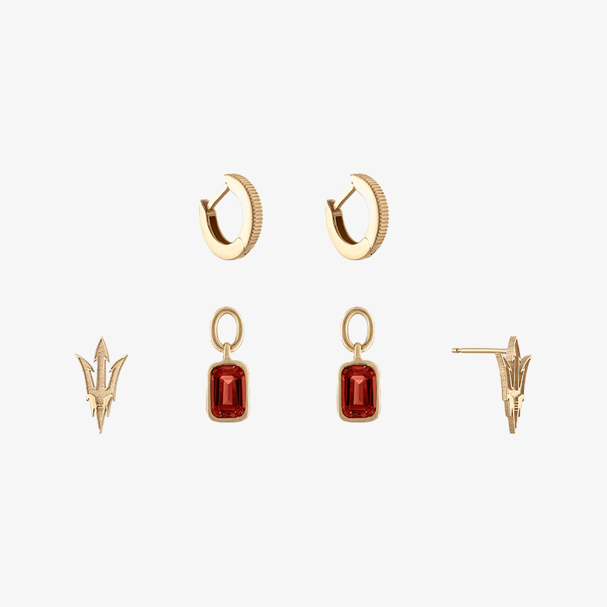 ASU Pitchfork Florentine Earring Bundle