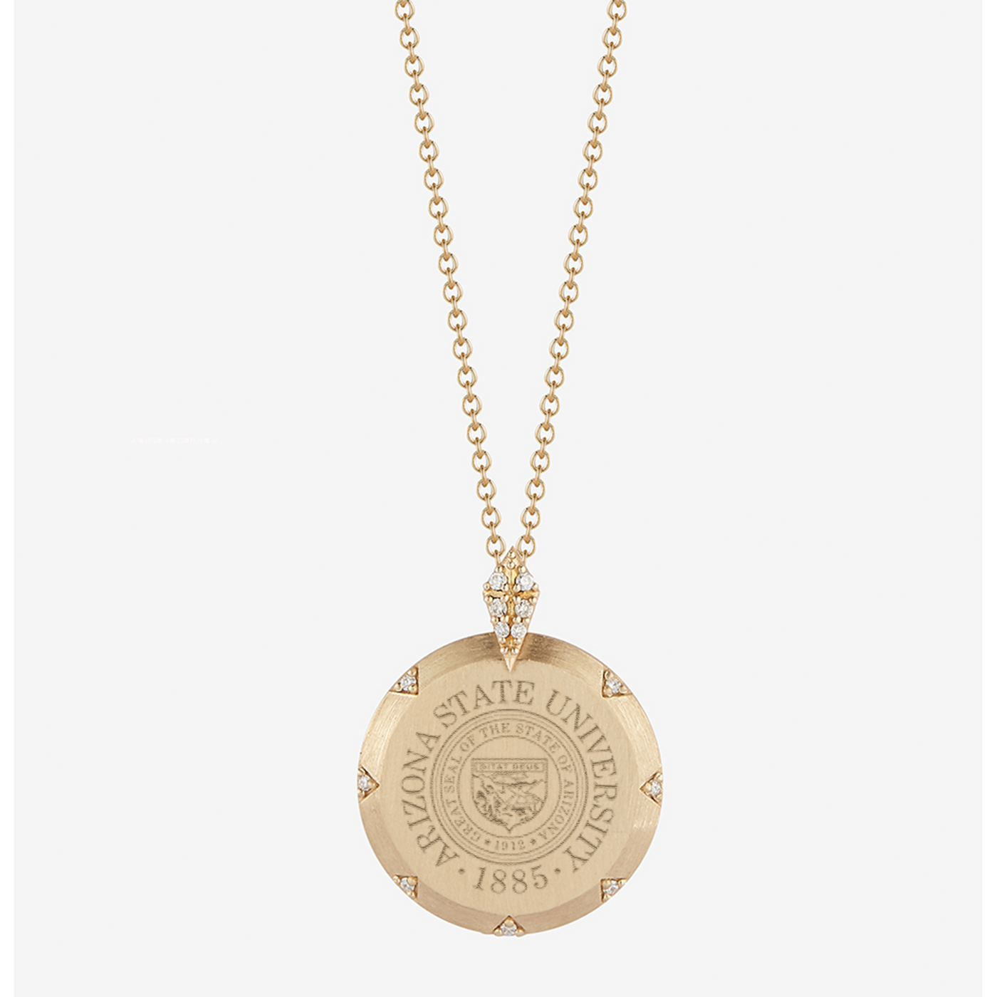 ASU 7-Point Diamond Pendant