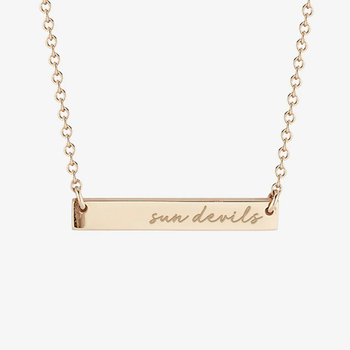 ASU Sun Devils Horizontal Bar Necklace