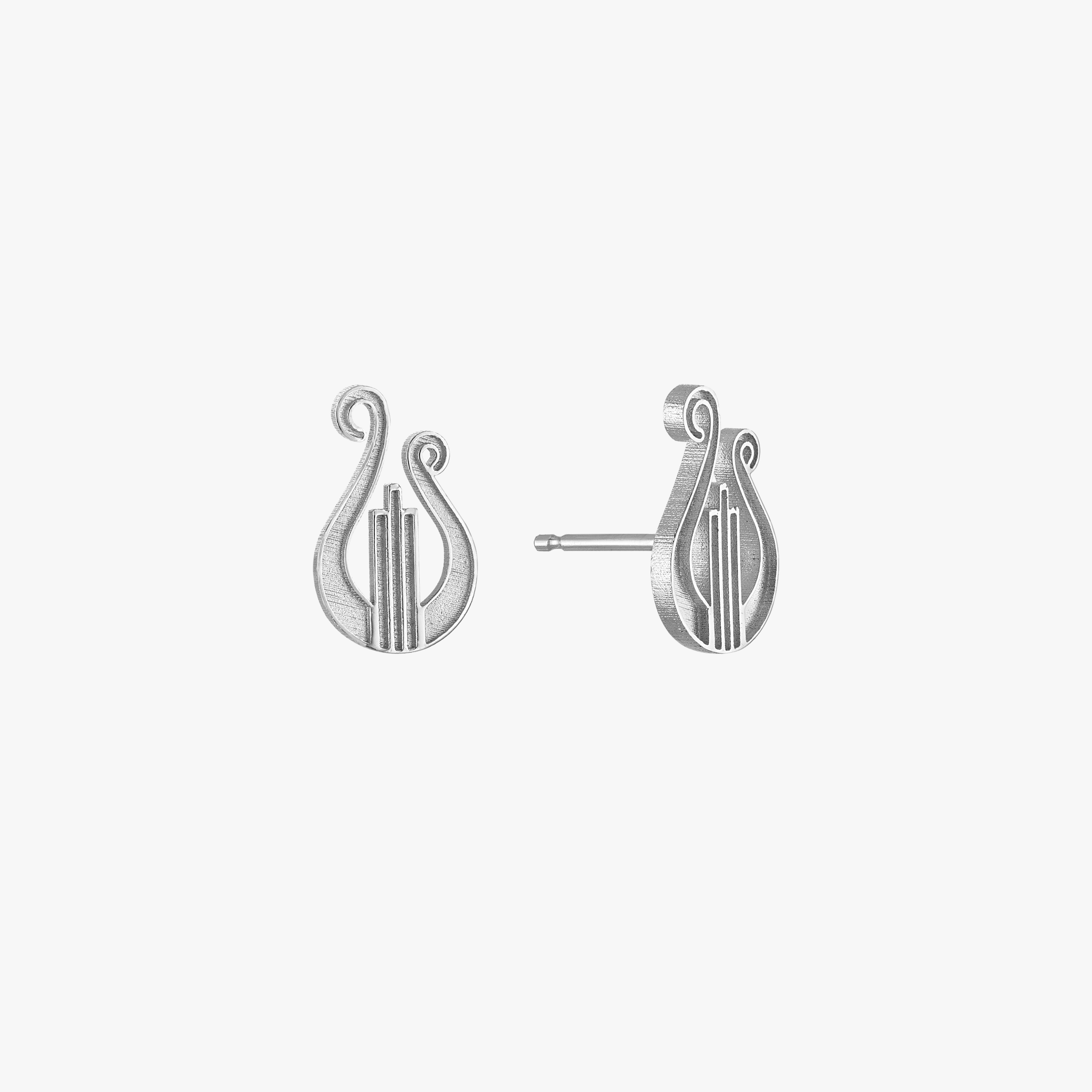Alpha Chi Omega Lyre Stud Earrings