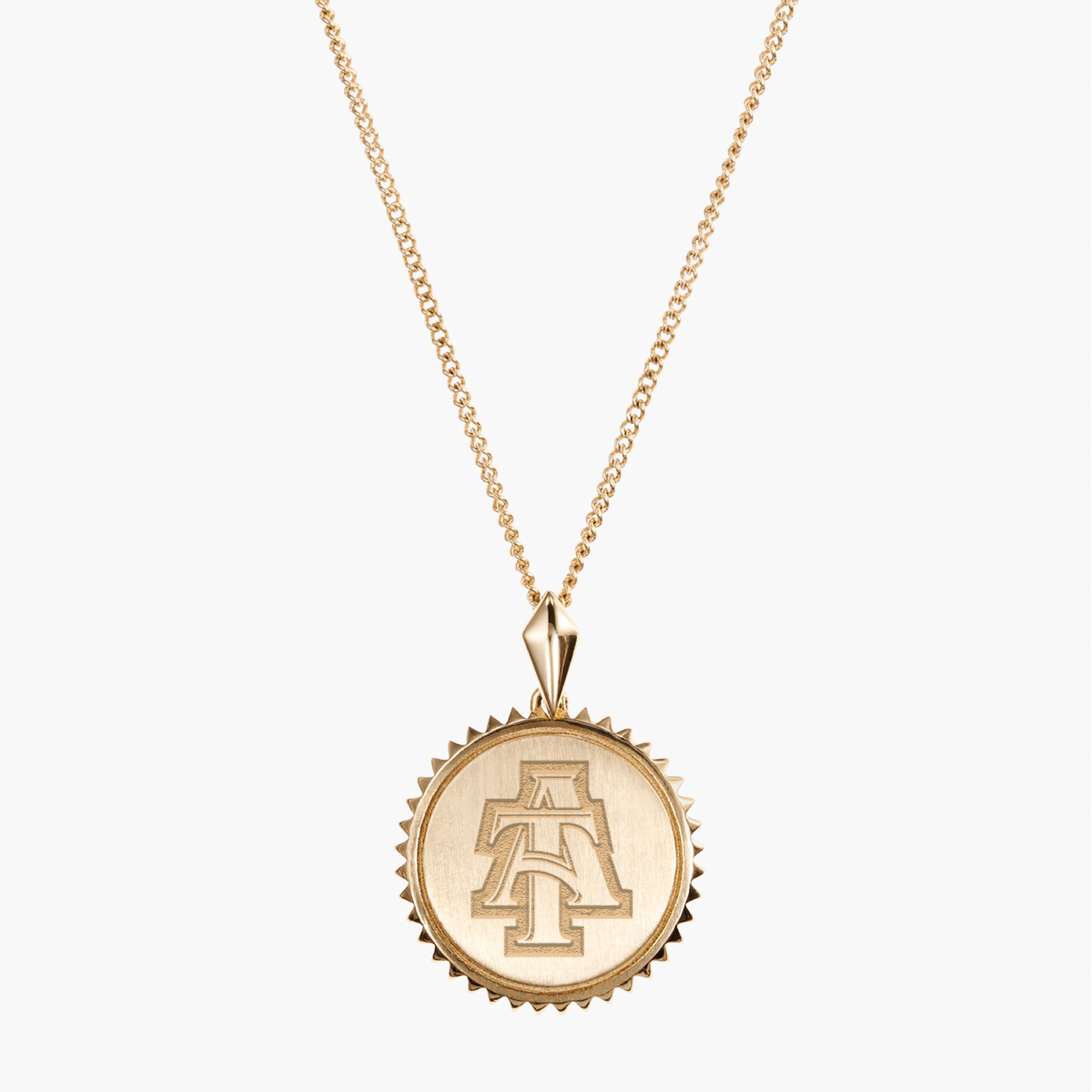 North Carolina A&T Logo Sunburst Pendant