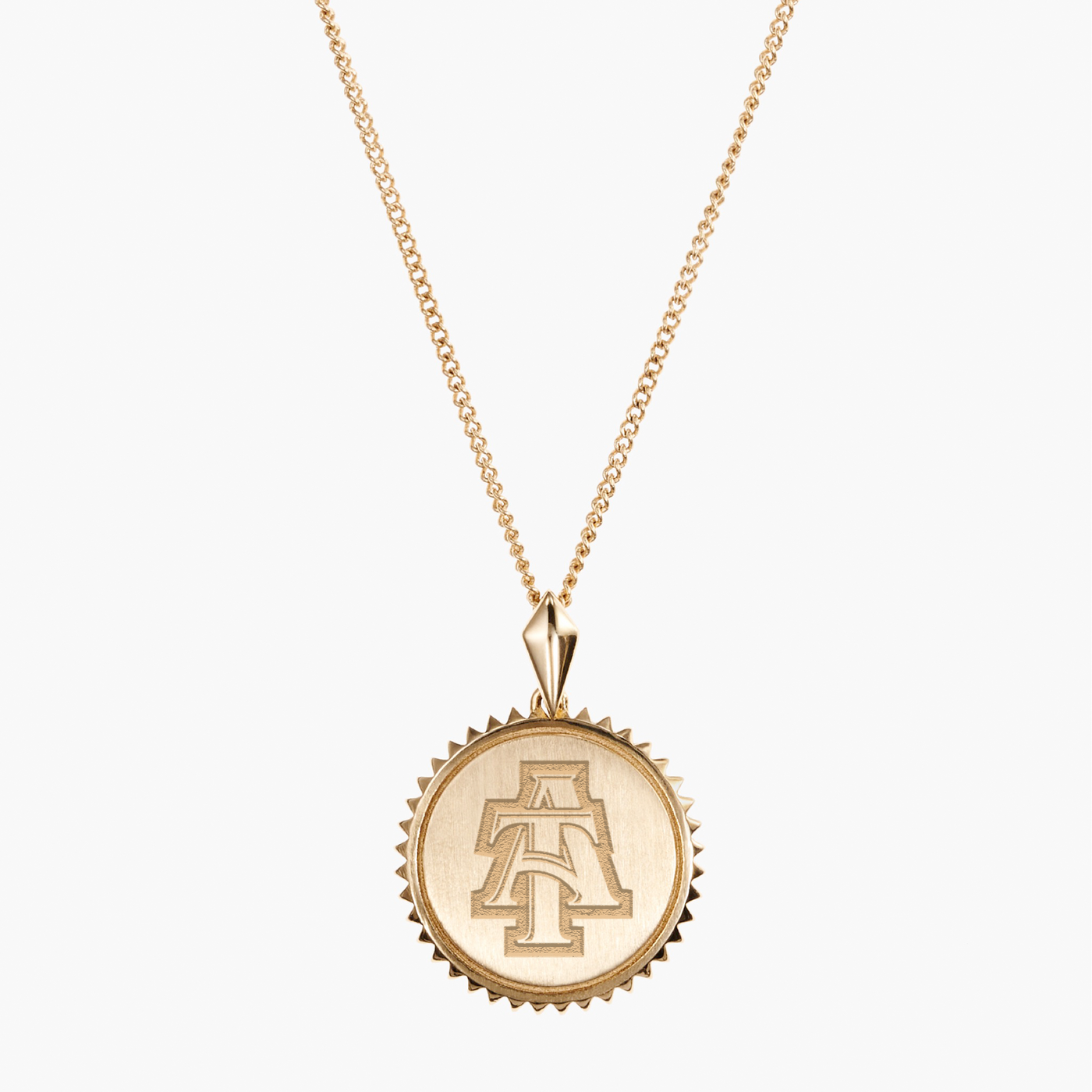 North Carolina A&T Logo Sunburst Pendant