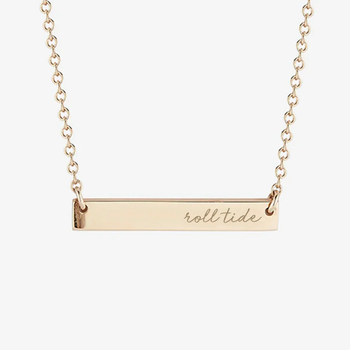 Alabama Roll Tide Horizontal Bar Necklace