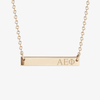 Alpha Epsilon Phi Horizontal Bar Necklace