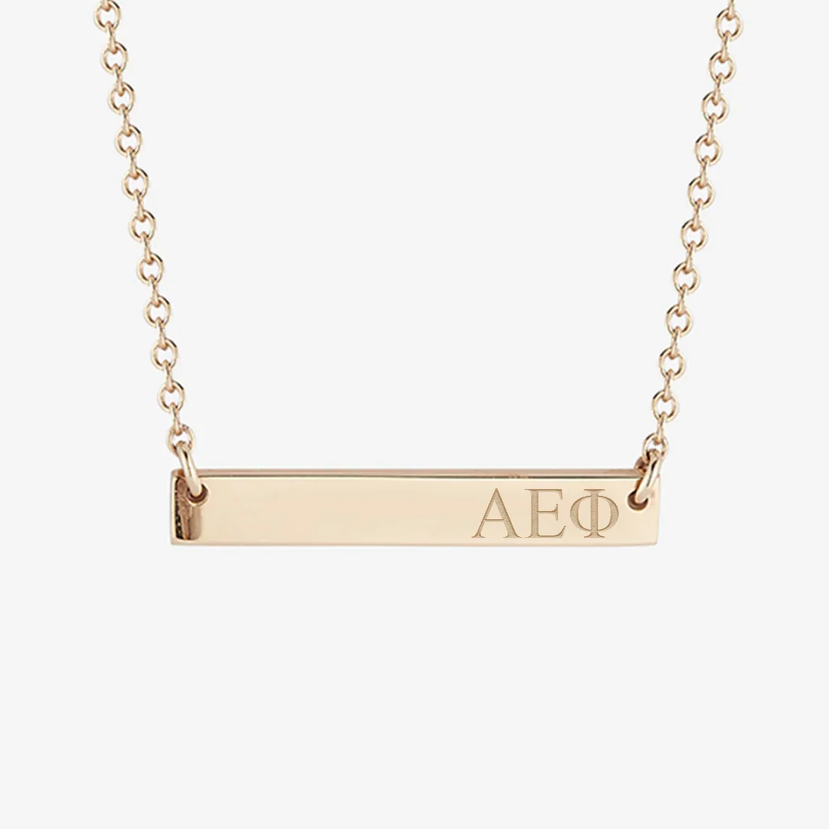 Alpha Epsilon Phi Horizontal Bar Necklace