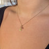 Alpha Chi Omega Lyre Charm Bundle shown on figure in gold