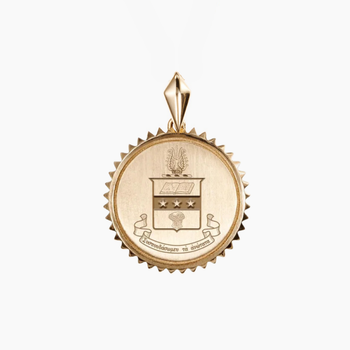 Alpha Chi Omega Sunburst Crest Pendant