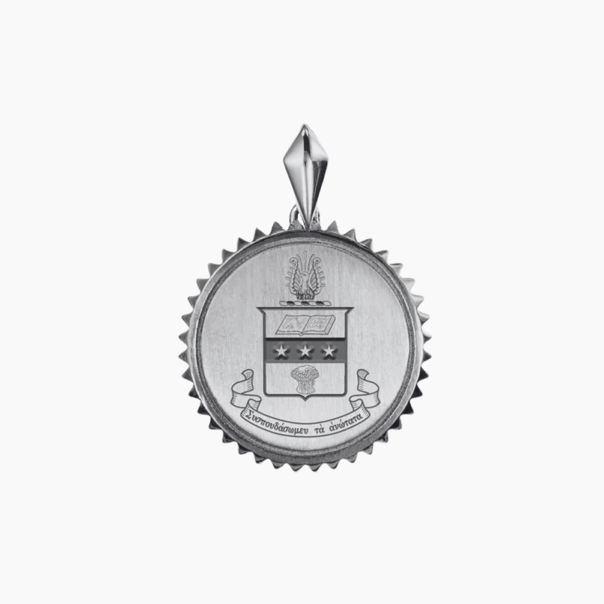 Alpha Chi Omega Sunburst Crest Pendant