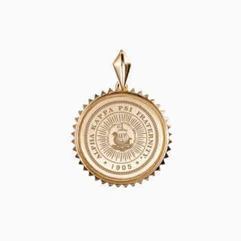 Alpha Kappa Psi Sunburst Crest Pendant