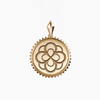 Alpha Omicron Pi Sunburst Rose Pendant