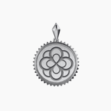 Alpha Omicron Pi Sunburst Rose Pendant
