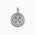 Alpha Omicron Pi Sunburst Rose Pendant