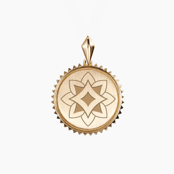 Alpha Sigma Alpha Logo Sunburst Pendant