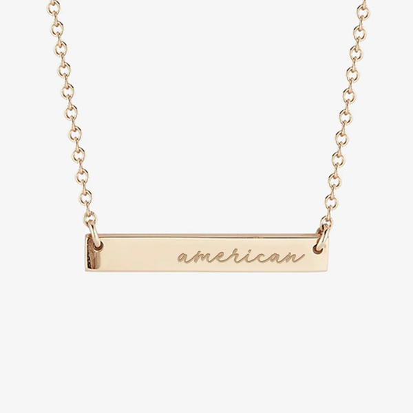 American Horizontal Bar Necklace
