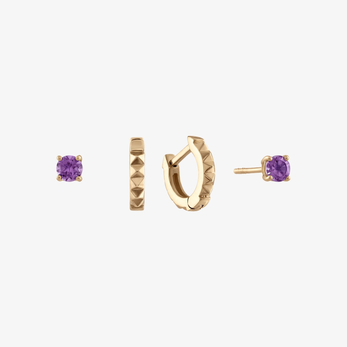Amethyst Sunburst Earring Bundle