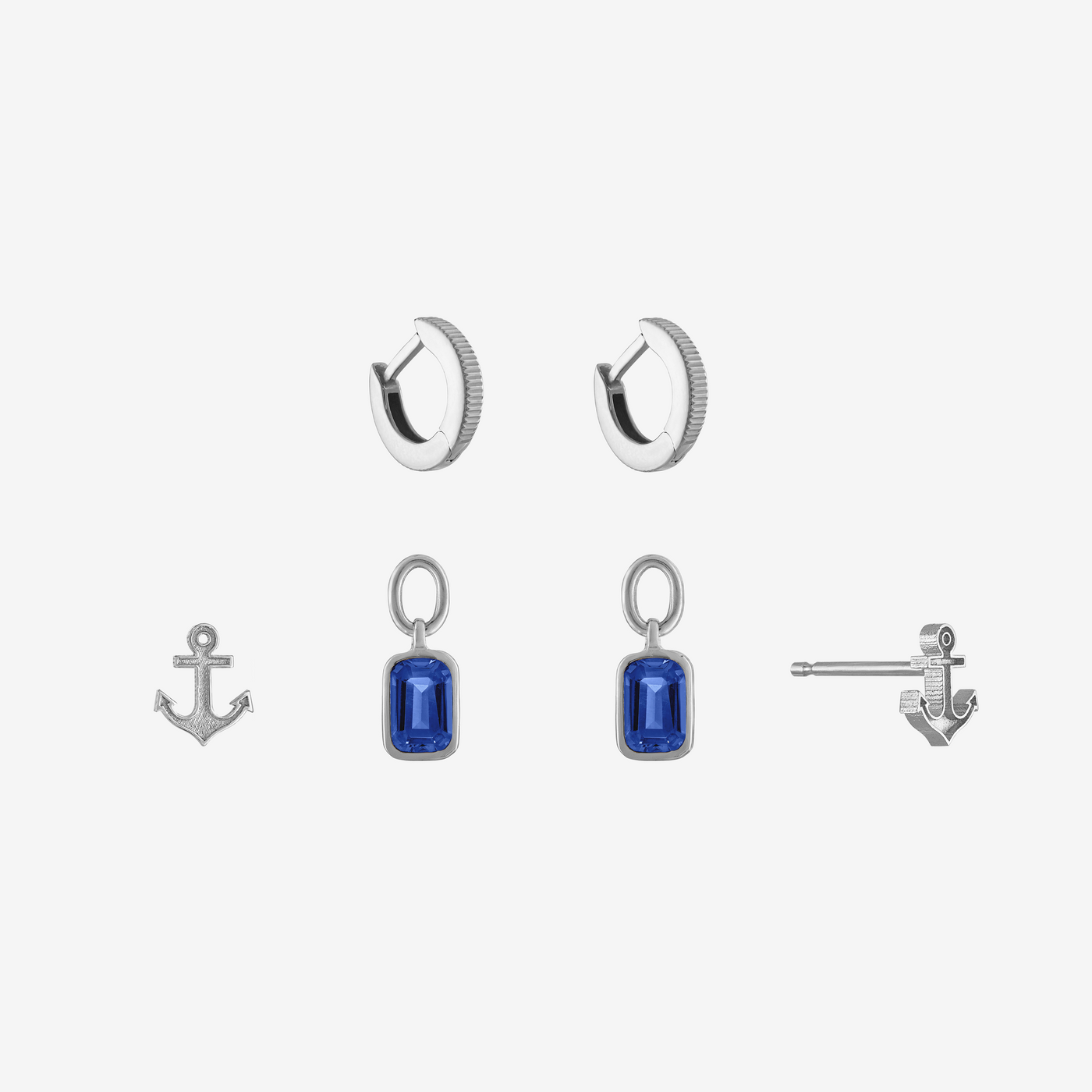 Delta Gamma Anchor Florentine Earring Bundle
