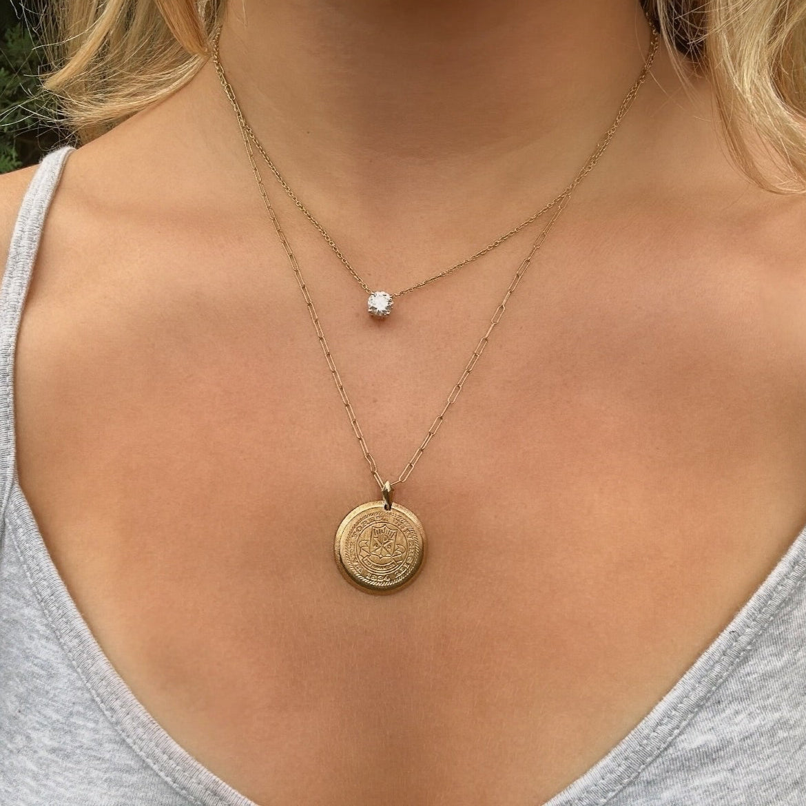 Wake Forest Seal Florentine Pendant