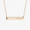Arkansas Wooo Pig Horizontal Bar Necklace