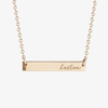 BU Horizontal Bar Necklace