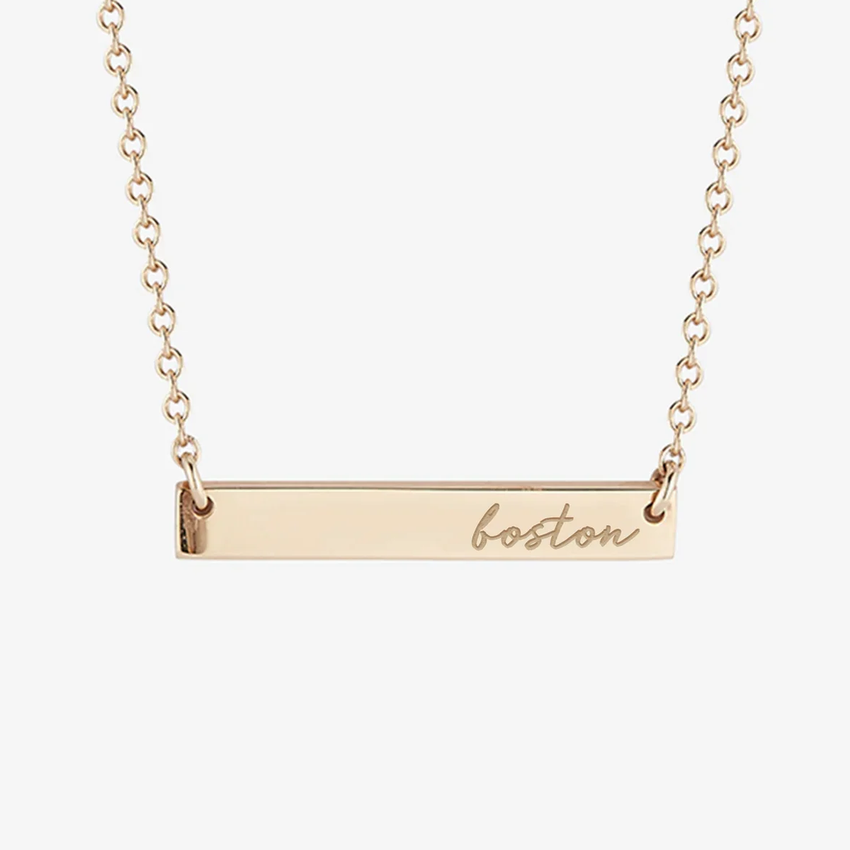 BU Horizontal Bar Necklace