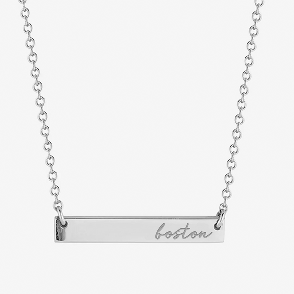 BU Horizontal Bar Necklace