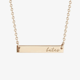 Bates Horizontal Bar Necklace