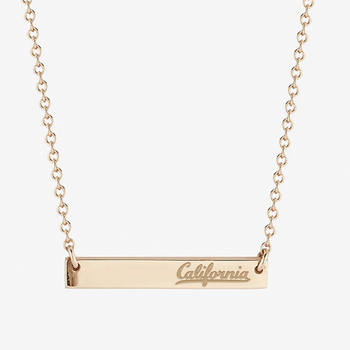 Berkeley California Horizontal Bar Necklace