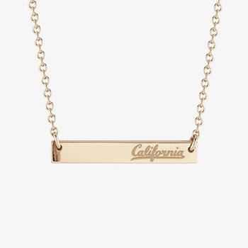 Berkeley California Horizontal Bar Necklace