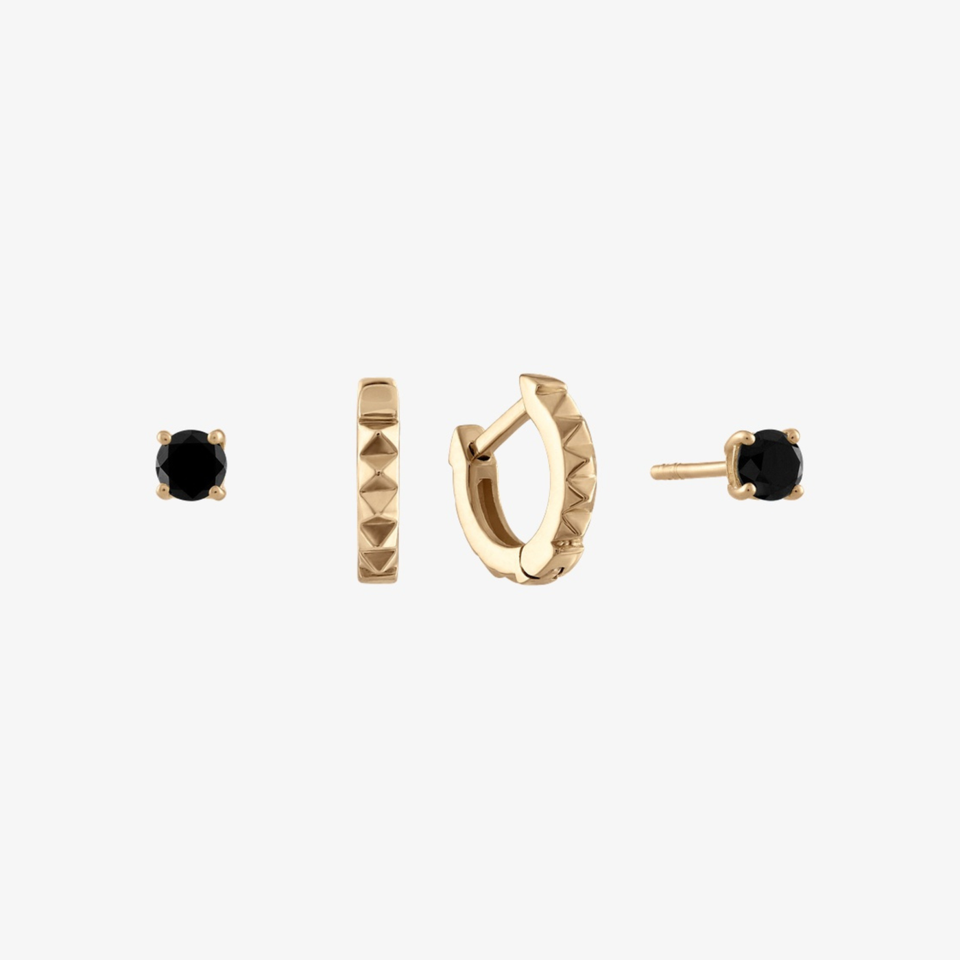 Black Onyx Sunburst Earring Bundle