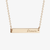 Brown Horizontal Bar Necklace