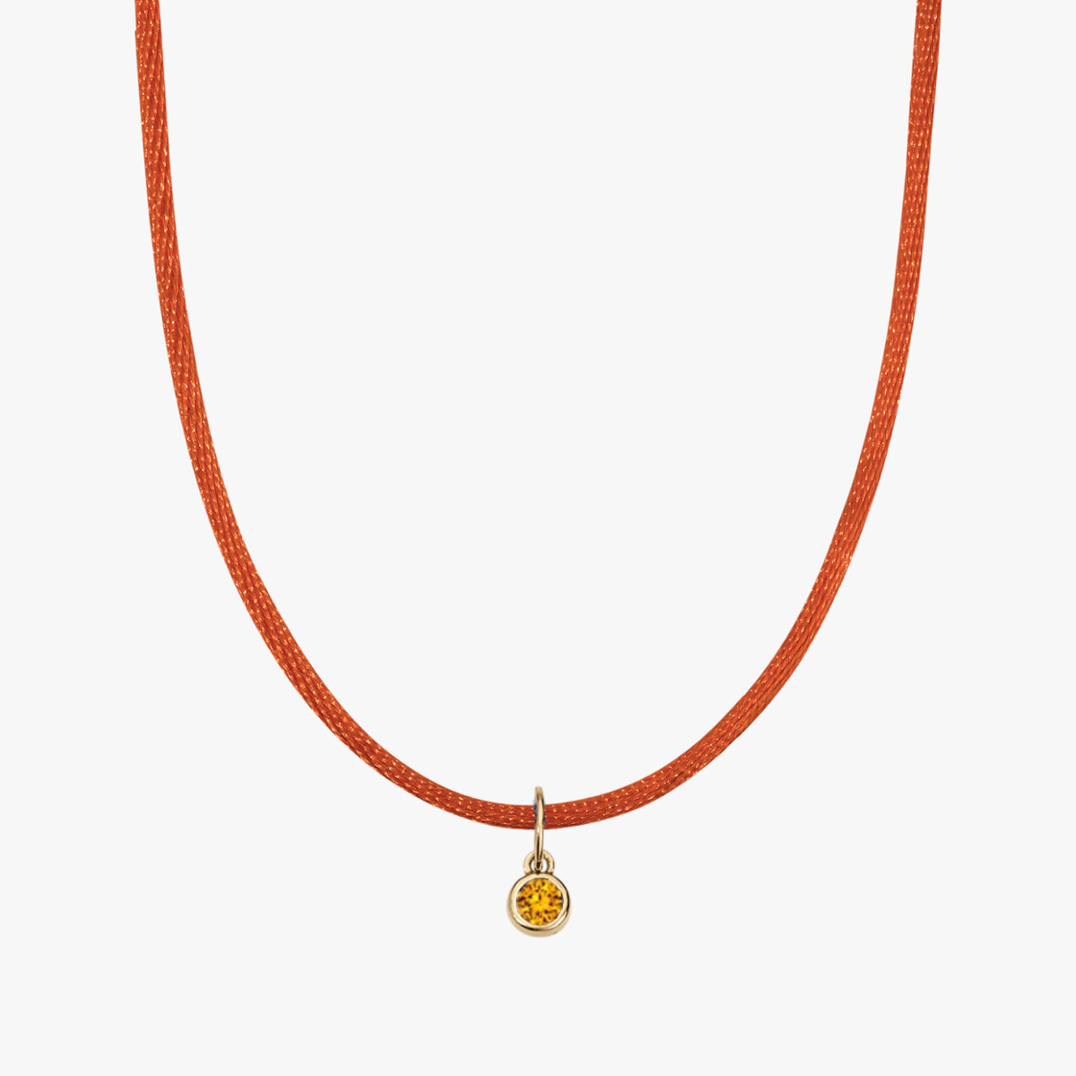 Burnt Orange Silk Cord Citrine Bundle
