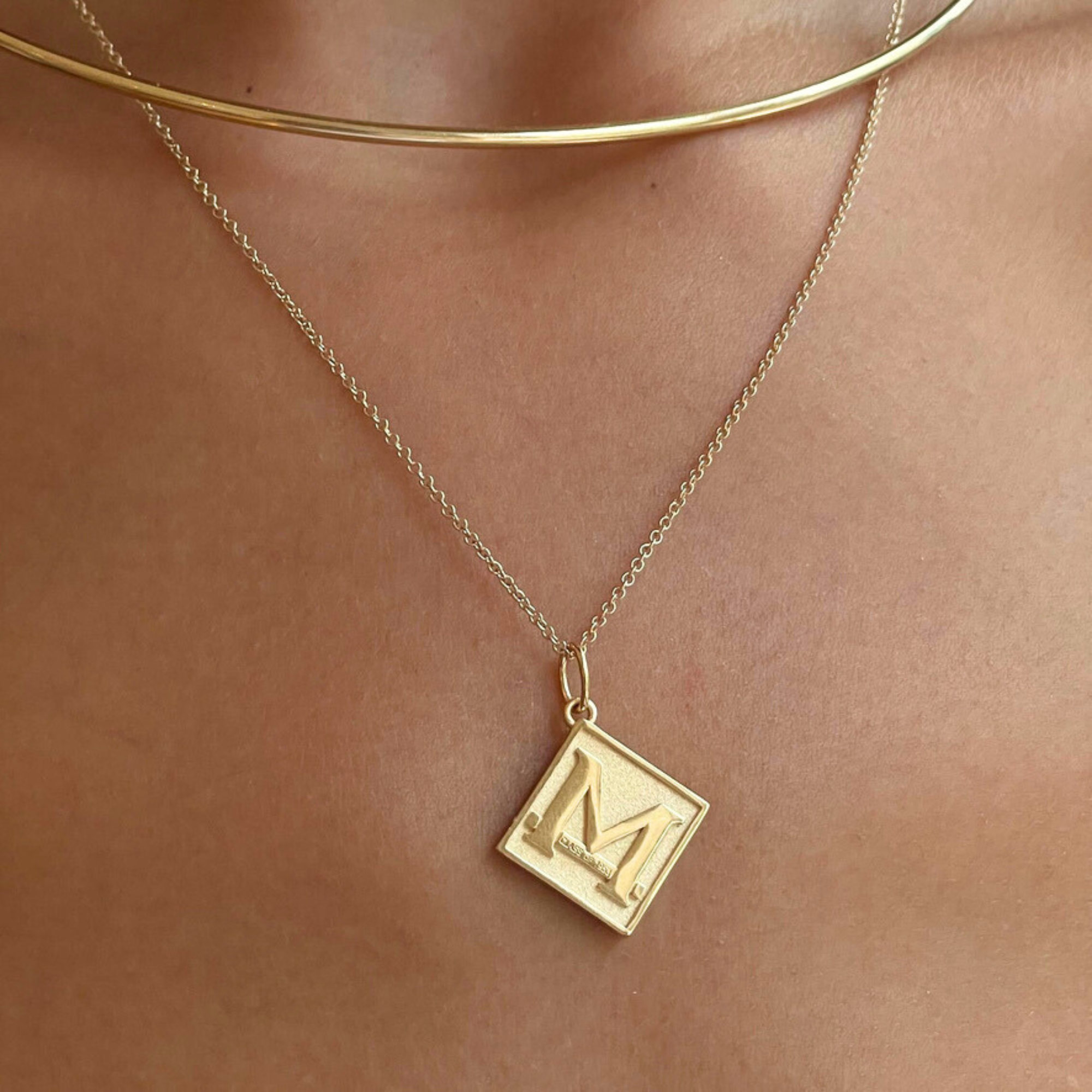 Michigan M on the Diag Pendant on figure