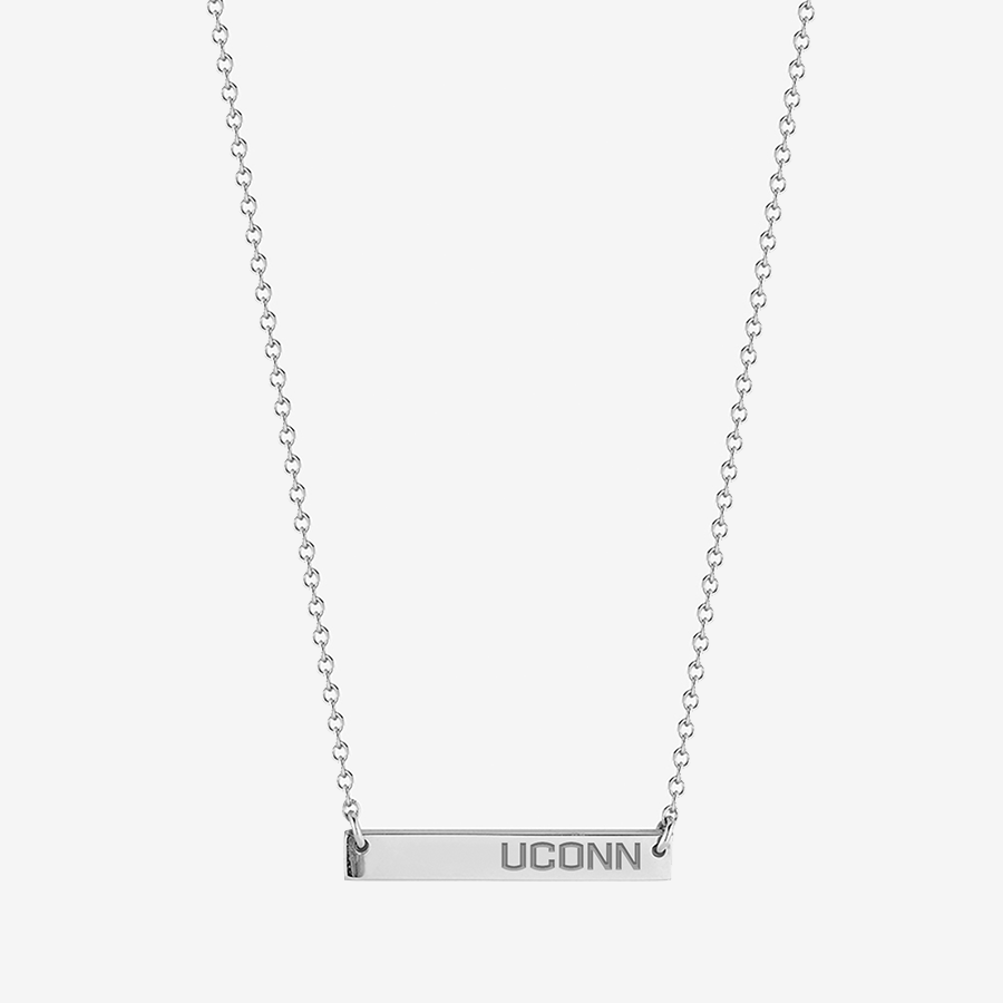 UCONN Horizontal Bar Necklace