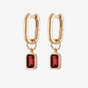 Garnet Mini U Earring Bundle