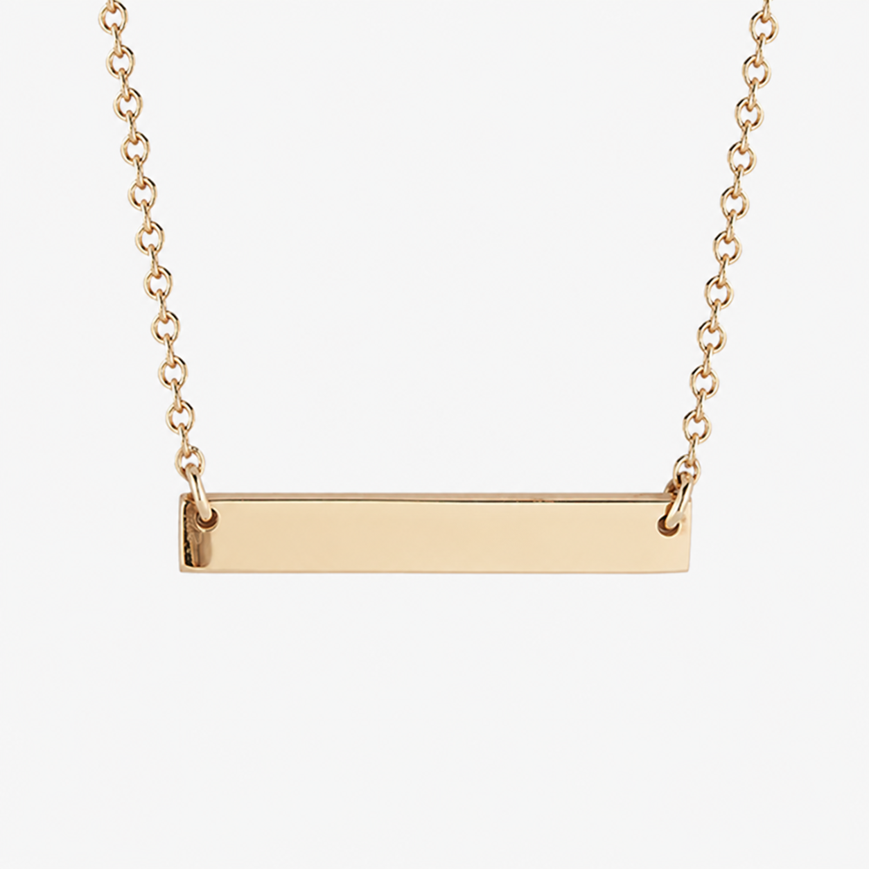 Personalized Horizontal Bar Necklace