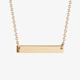 Custom Horizontal Bar Necklace