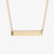 Custom Horizontal Bar Necklace