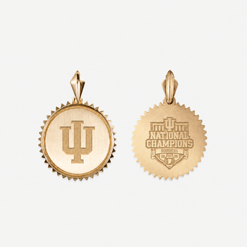 Indiana Logo Sunburst Pendant