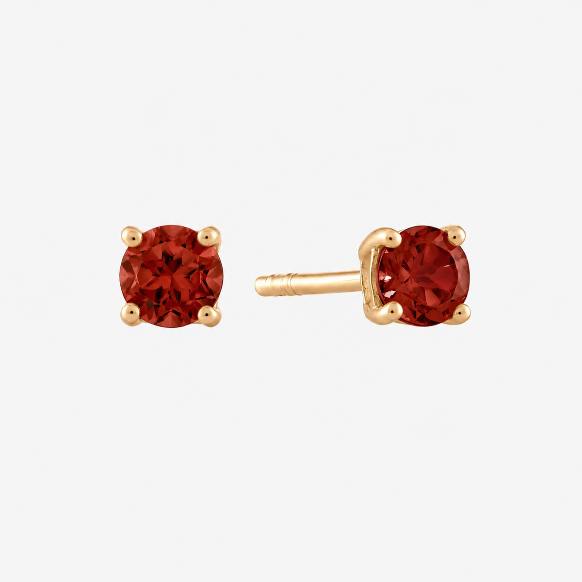 Garnet Stud Earrings