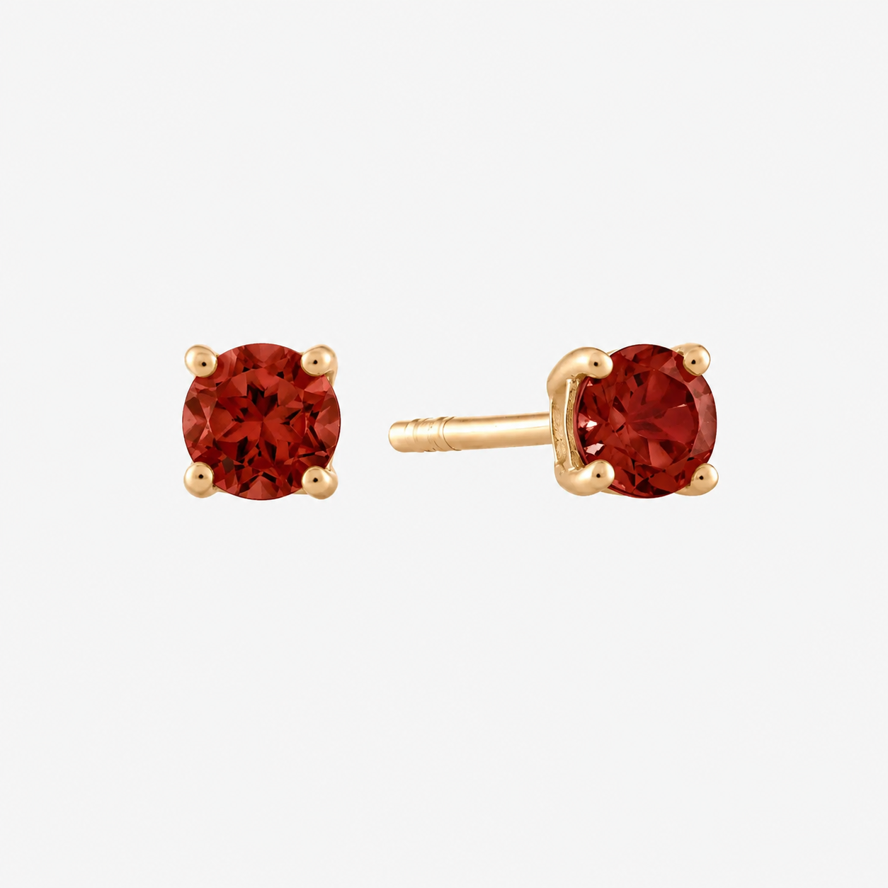 Garnet Stud Earrings