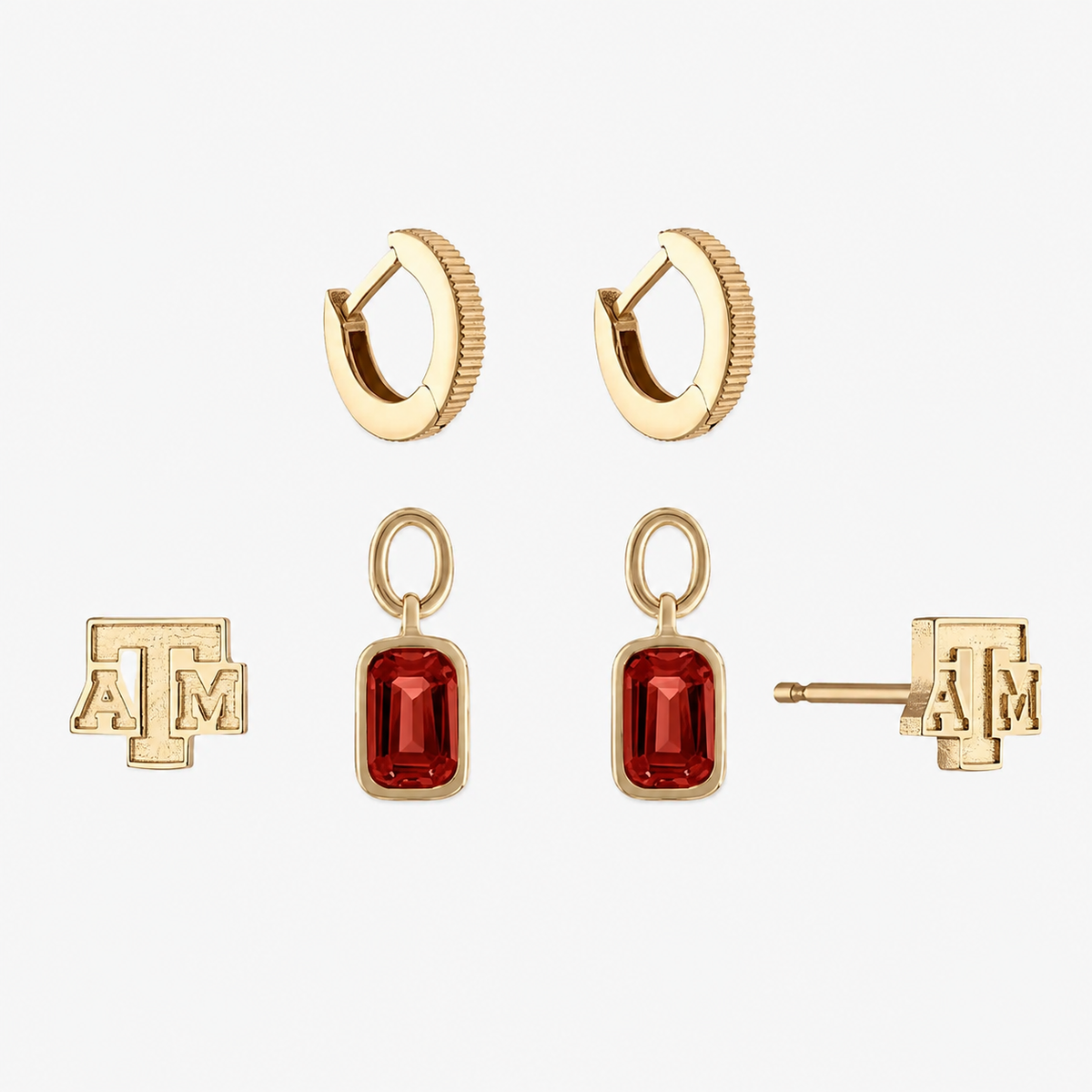 Texas A&M Logo Florentine Earring Bundle