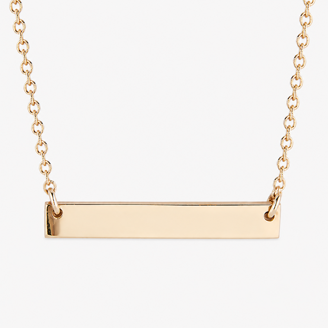 Personalized Horizontal Bar Necklace